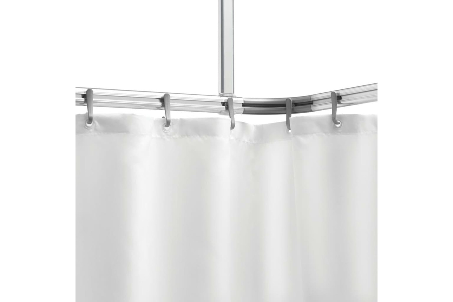 Sealskin Shower Curtain Rail Set Easy-roll Matte Aluminium