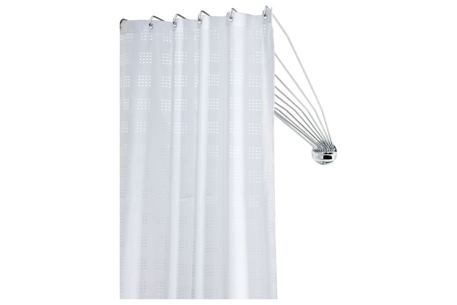 Sealskin Shower Curtain Rail Umbrella Corner Chrome