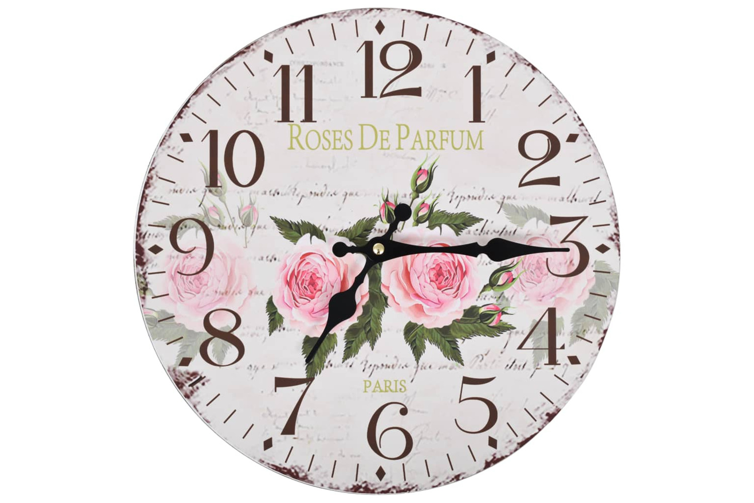 vidaXL 50625 Vintage Wall Clock Flower 30cm