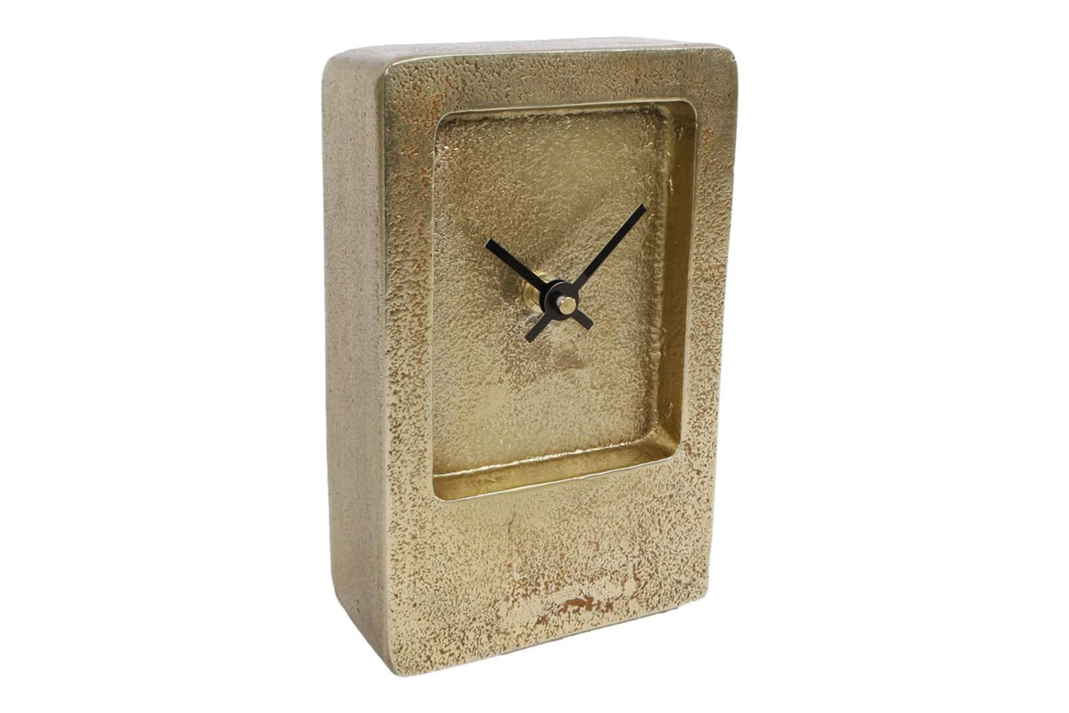 Gifts Amsterdam 442149 Desk Clock Liverpool Aluminium Gold 11x4.5x17.5 Cm