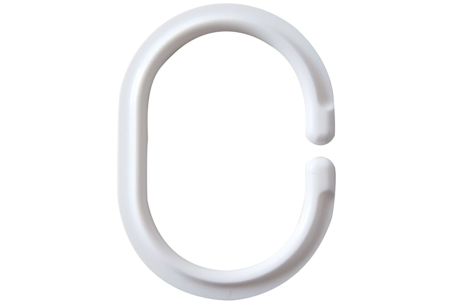 Ridder 421542 Shower Curtain Rings White 49301