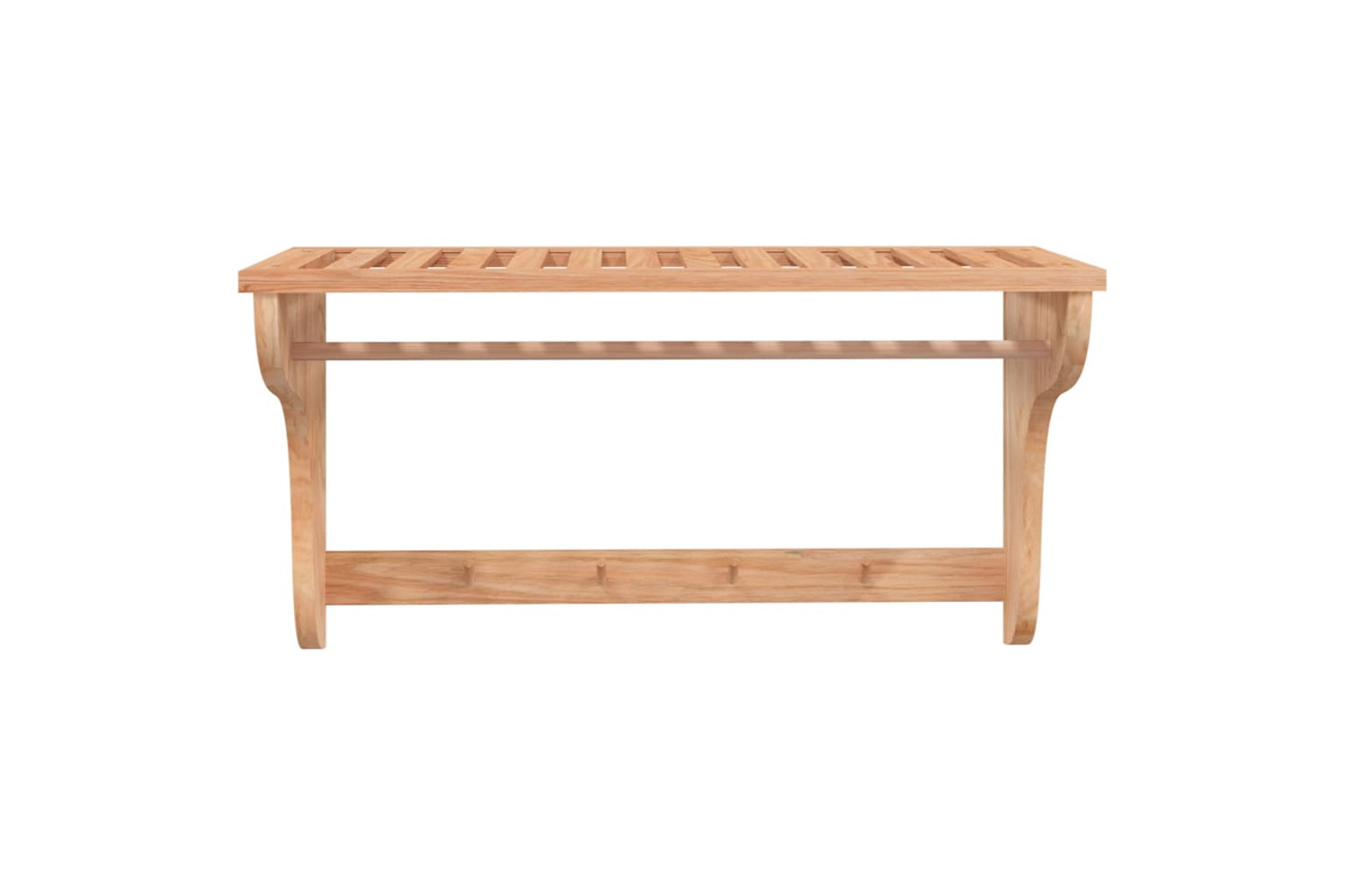 vidaXL 350372 Towel Rack 60x30x35cm Solid Wood Walnut