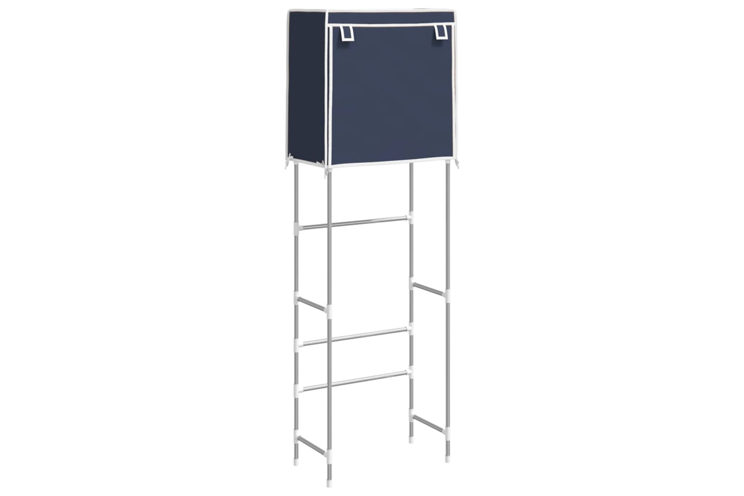 vidaXL 343144 2-tier Storage Rack Over Toilet Blue 56x30x170cm Iron