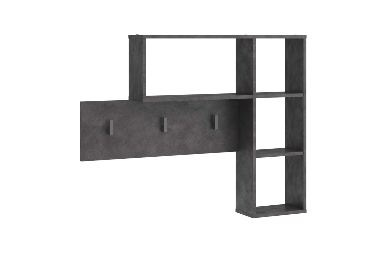 Fmd 433868 Wall-mounted Coat Rack 4 Open Compartments Anthracite