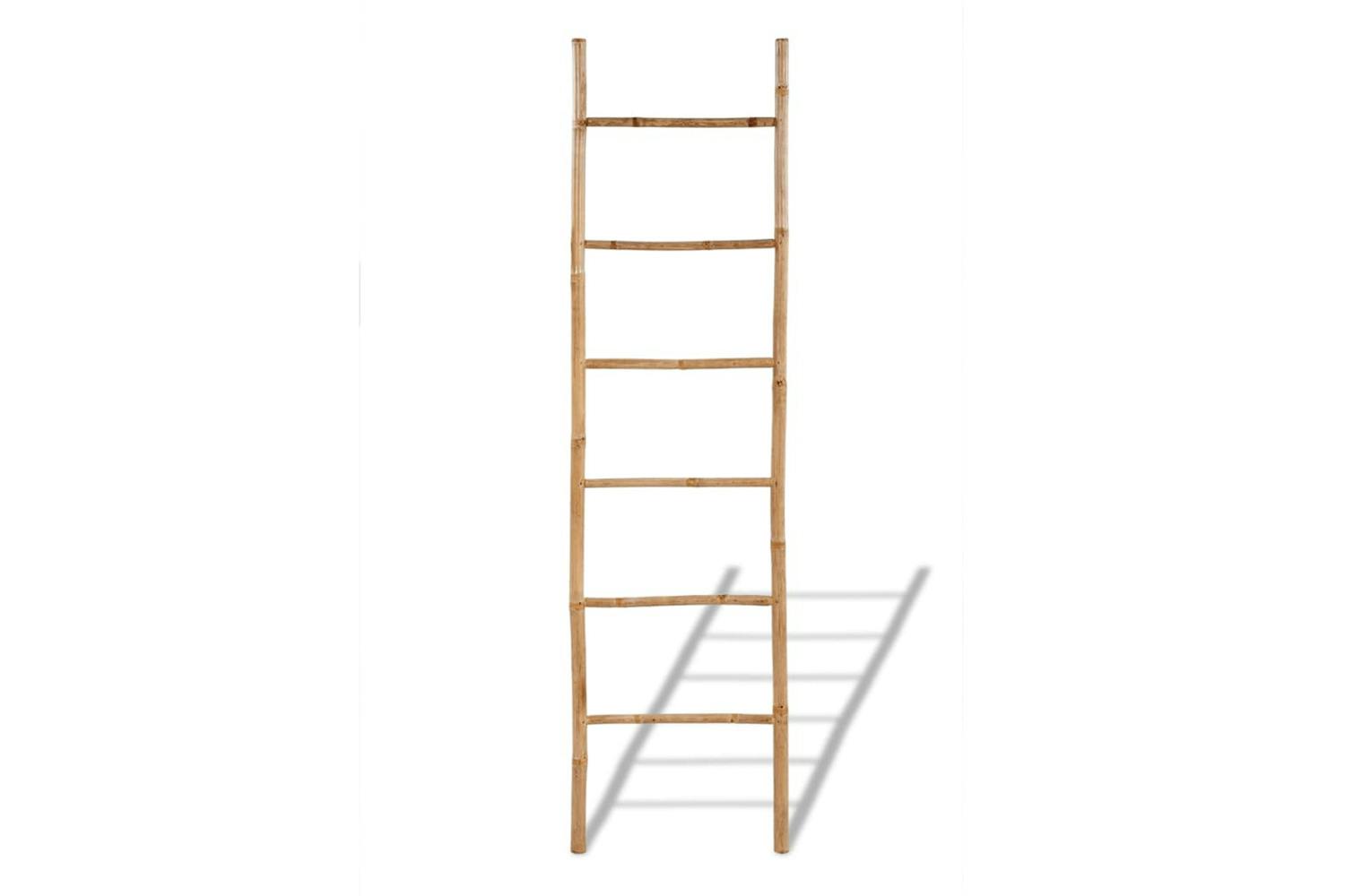 Vidaxl 41496 Bamboo Towel Ladder With 6 Rungs