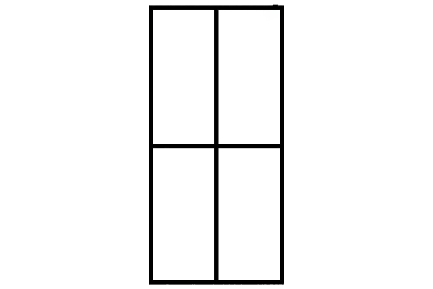 vidaXL 145689 Walk-in Shower Screen Frosted Tempered Glass 80x195cm