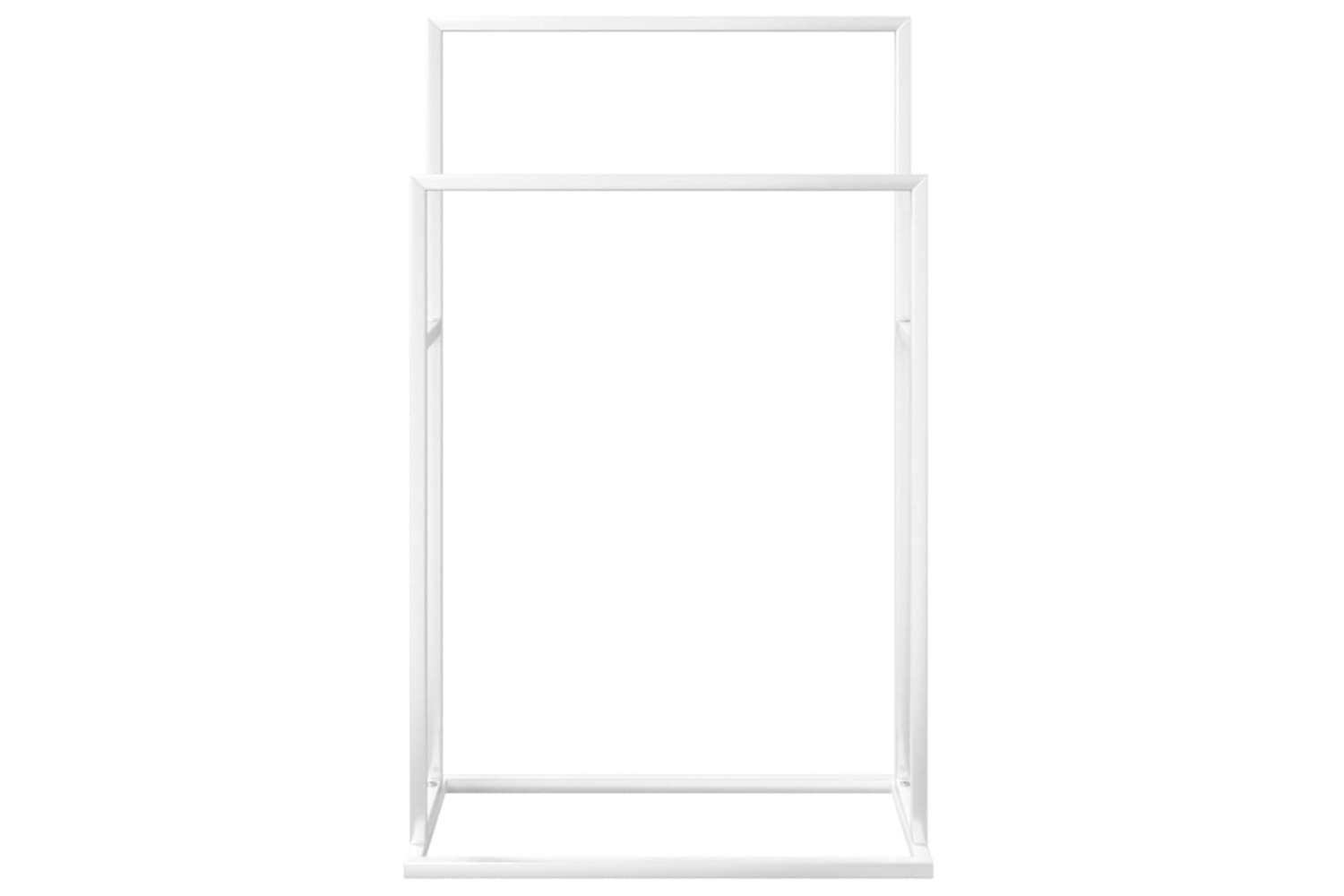 vidaXL 343088 Freestanding Towel Rack White 48x24x78.5cm Iron
