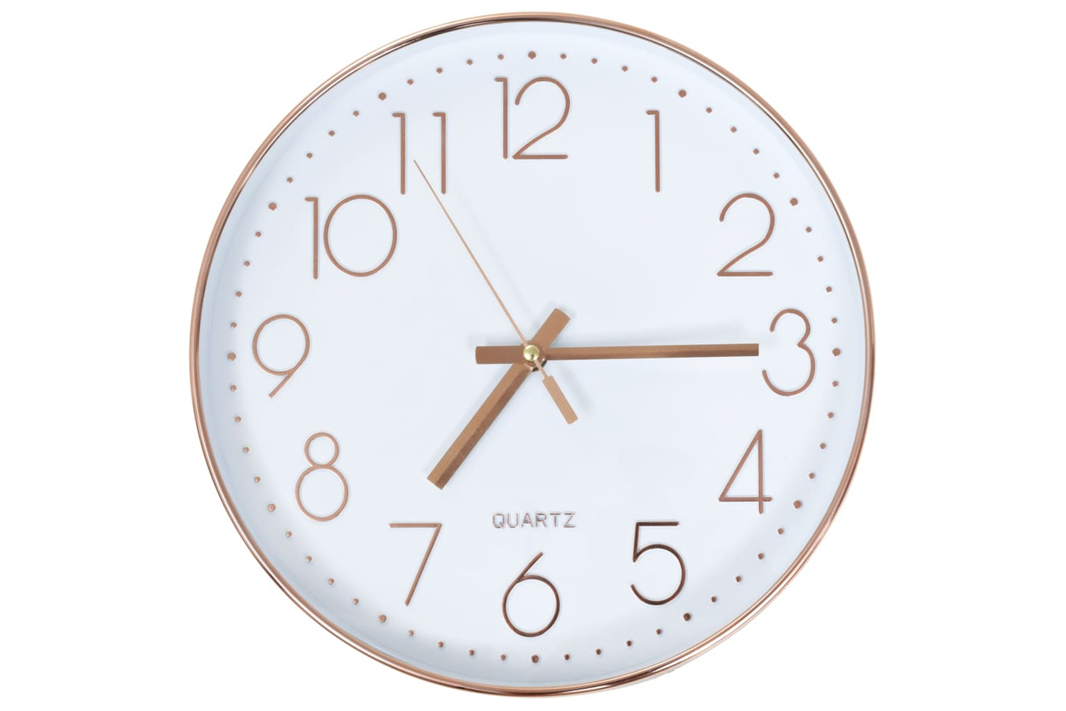 vidaXL 50633 Wall Clock 30cm Rose Gold