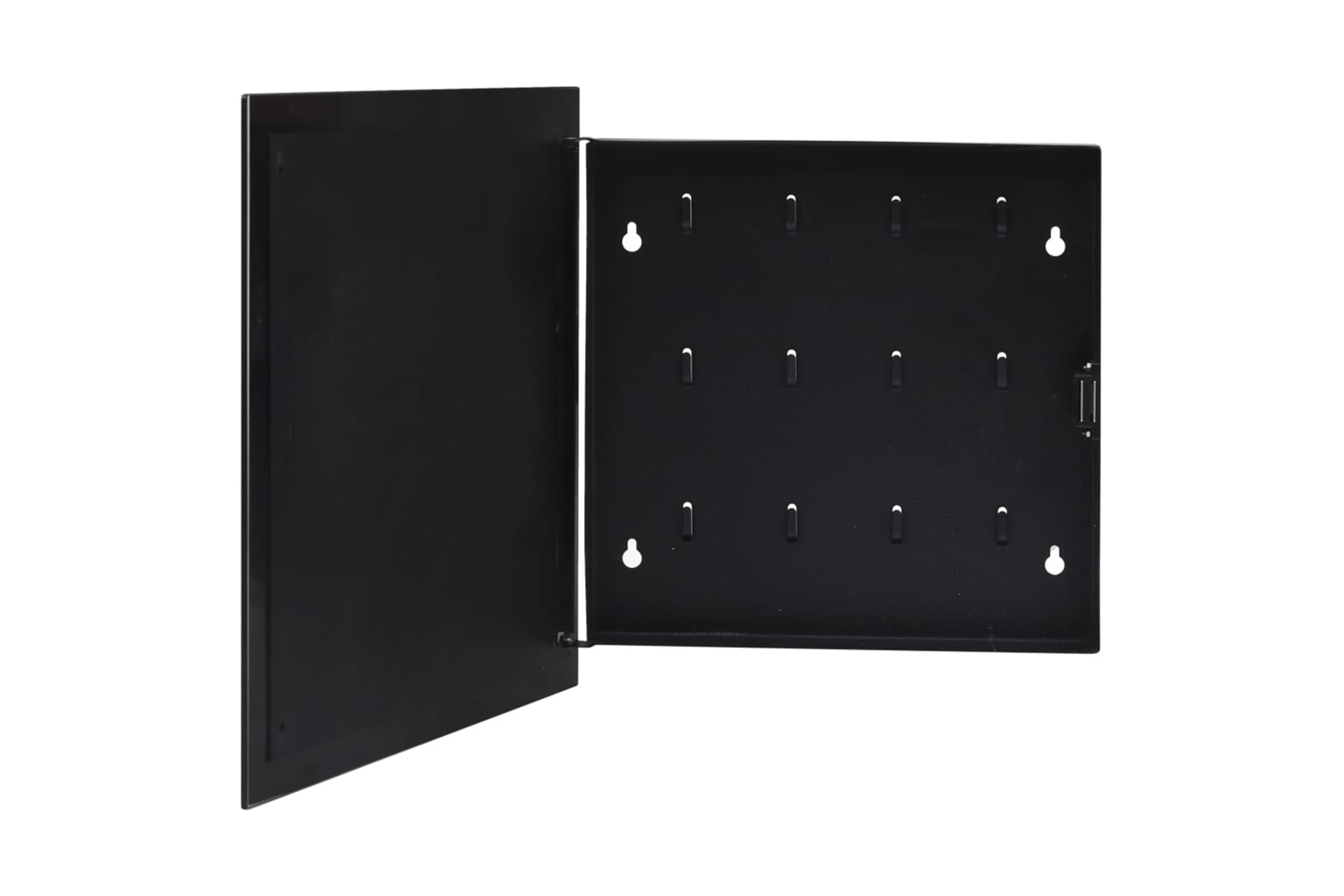 Vidaxl Key Box With Magnetic Board Black 35x35x5.5 Cm
