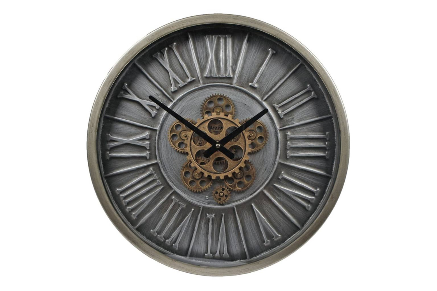 Gifts Amsterdam 442145 Radar Clock Hamburg S Steel Black 46 Cm