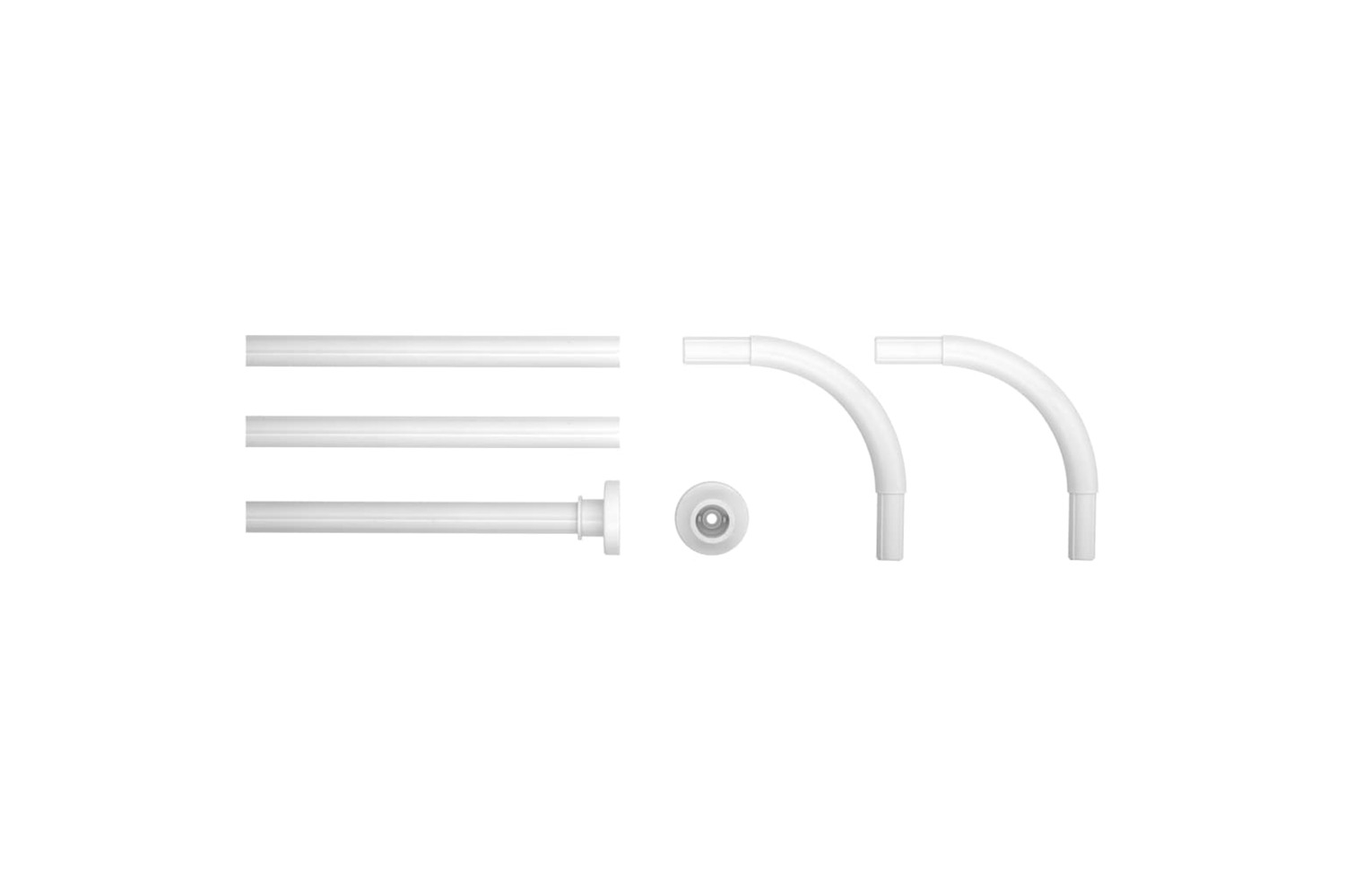 Sealskin 426411 Shower Curtain Rod White