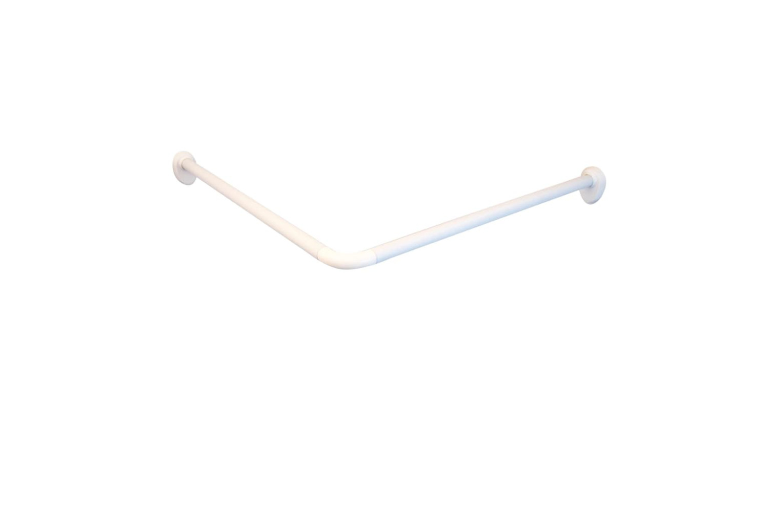 Ridder 425897 Corner Shower Curtain Rod White 80x80x2.5 Cm