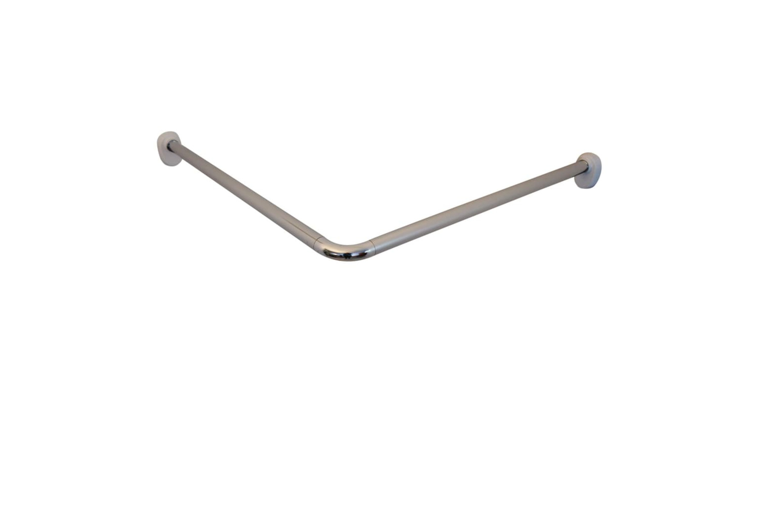 Ridder 425898 Corner Shower Curtain Rod Chrome 90x90x2.5 Cm