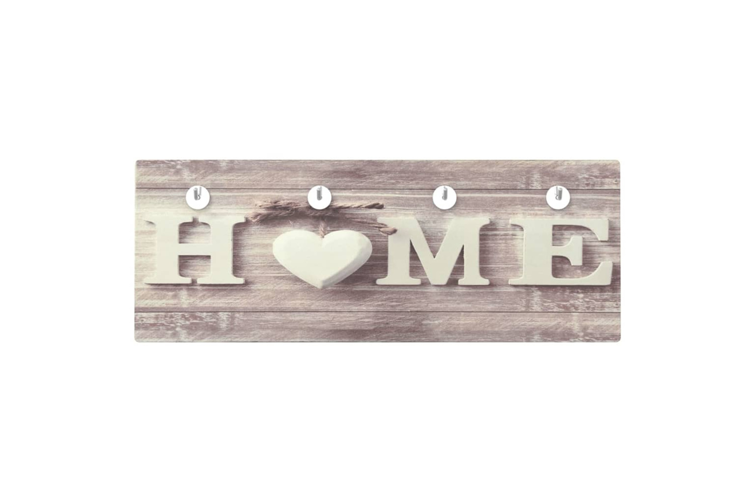 vidaXL 322284 Wall Mounted Coat Rack 80x30cm Tempered Glass Home