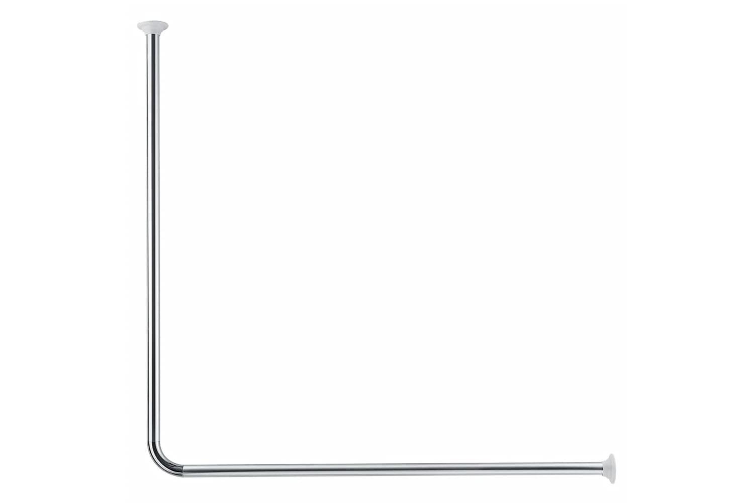 Kleine Wolke 442336 Universal Shower Curtain Rod 3 Sizes Chrome