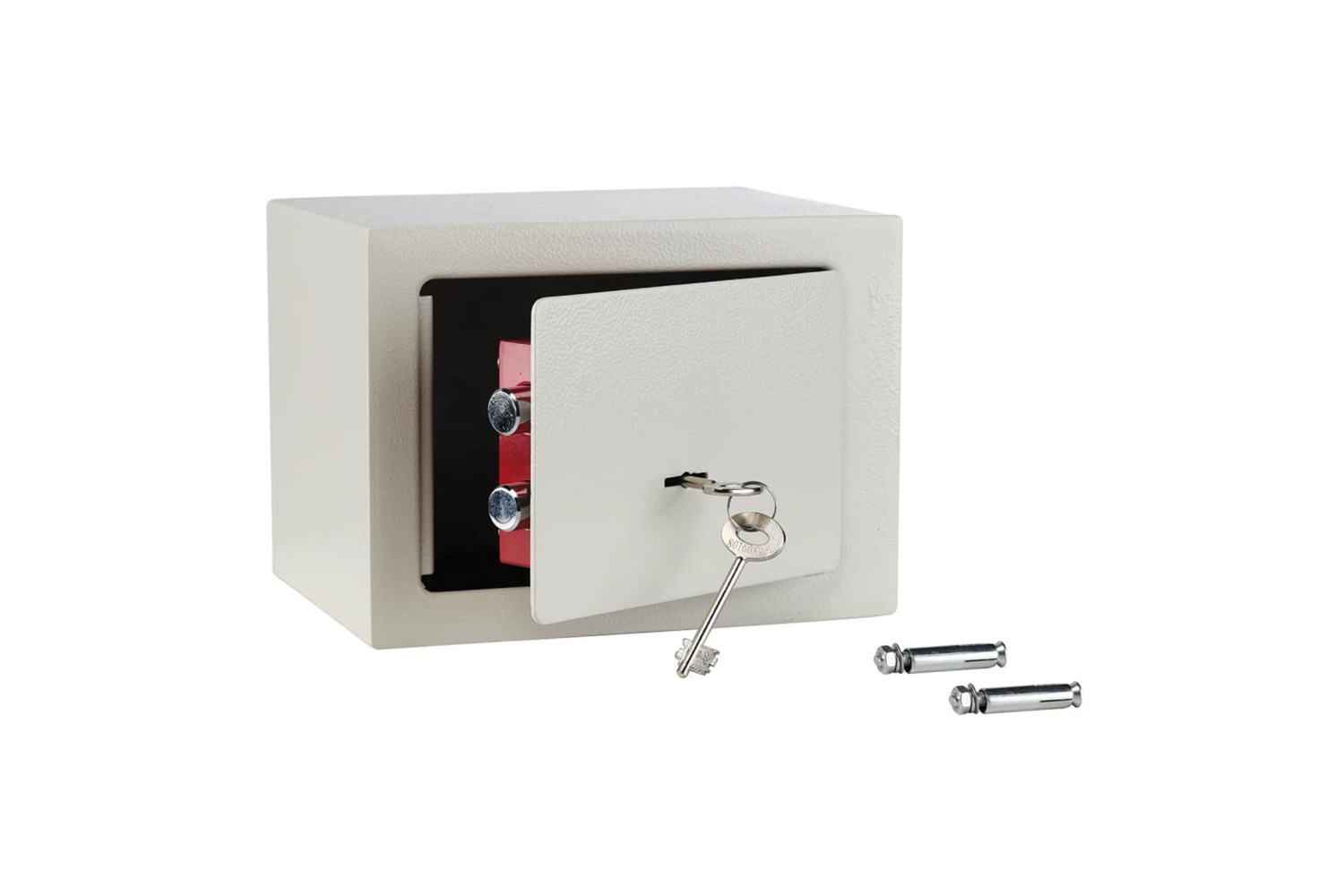 Hi 445615 Hotel Safe With 2 Keys 23x17x17 Cm Steel White