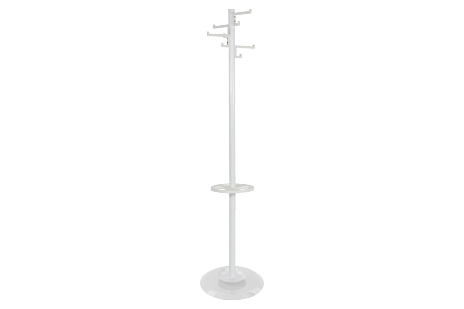 V-part 445326 Standing Coat Rack With 8 Hooks Porcelain White 178 Cm