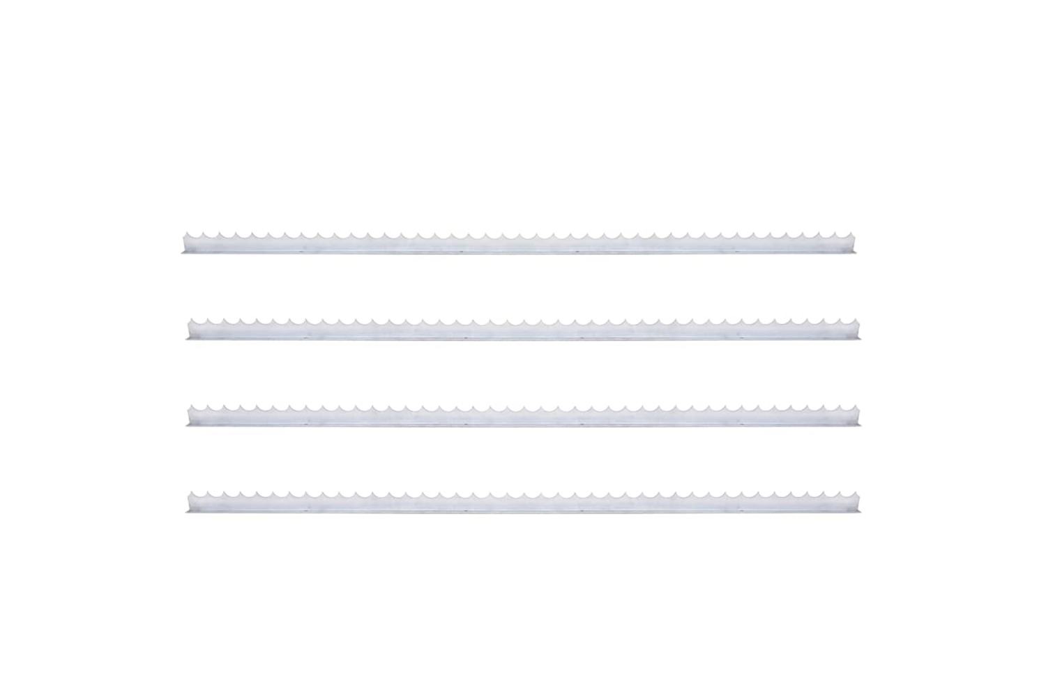 vidaXL 145769 Wall Spikes 4 Pcs 1 M Galvanised Steel