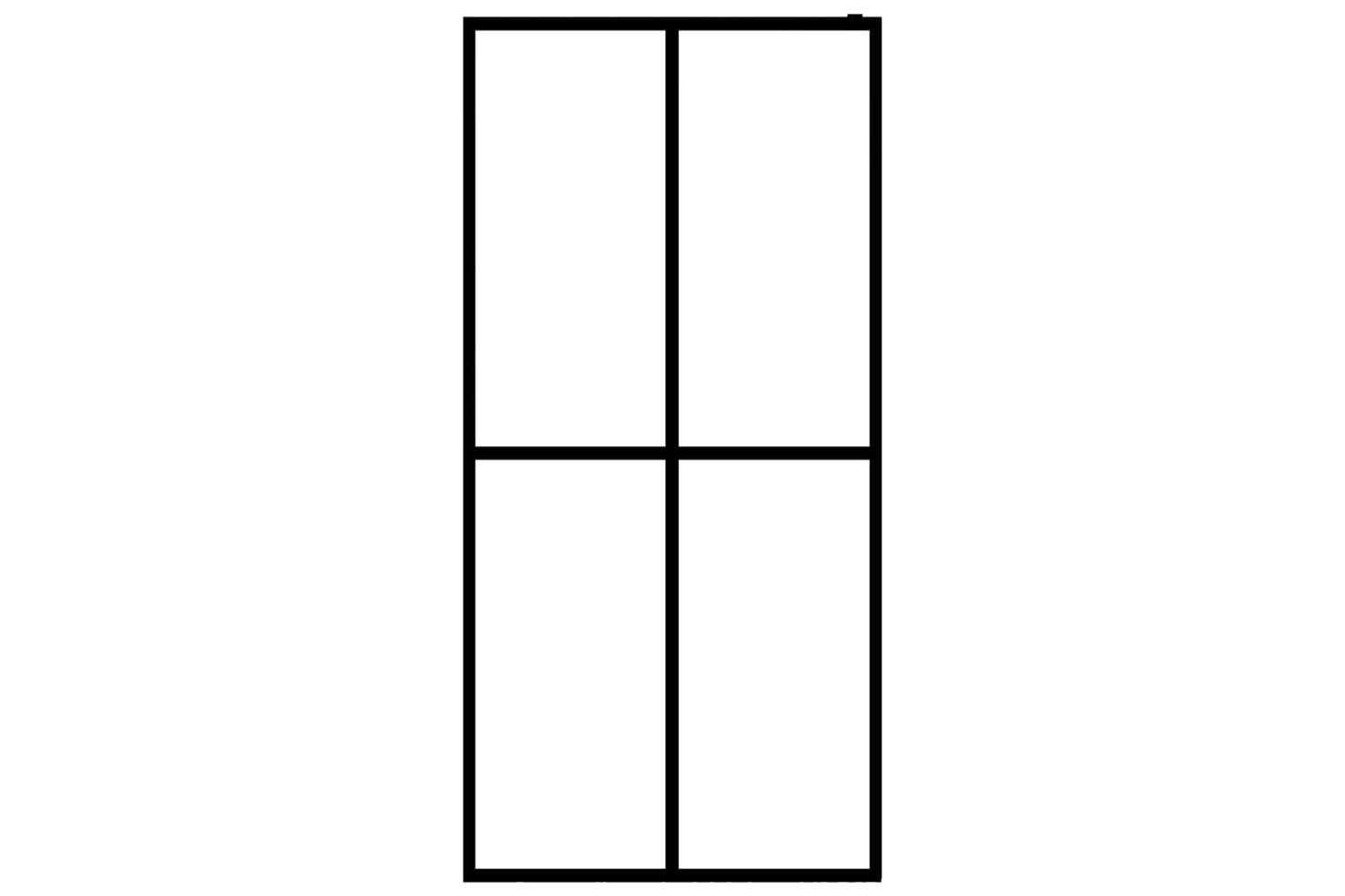 vidaXL 145690 Walk-in Shower Screen Frosted Tempered Glass 90x195cm