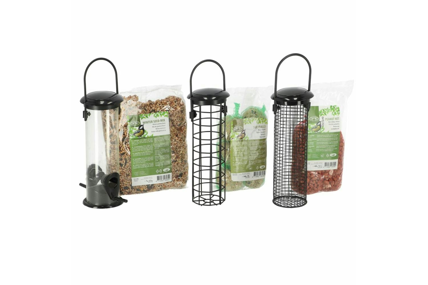 Esschert Design 444901 Complete Bird Feeder Set S 3 Pcs