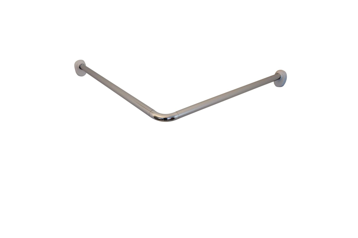 Ridder 425896 Corner Shower Curtain Rod Chrome 80x80x2.5 Cm