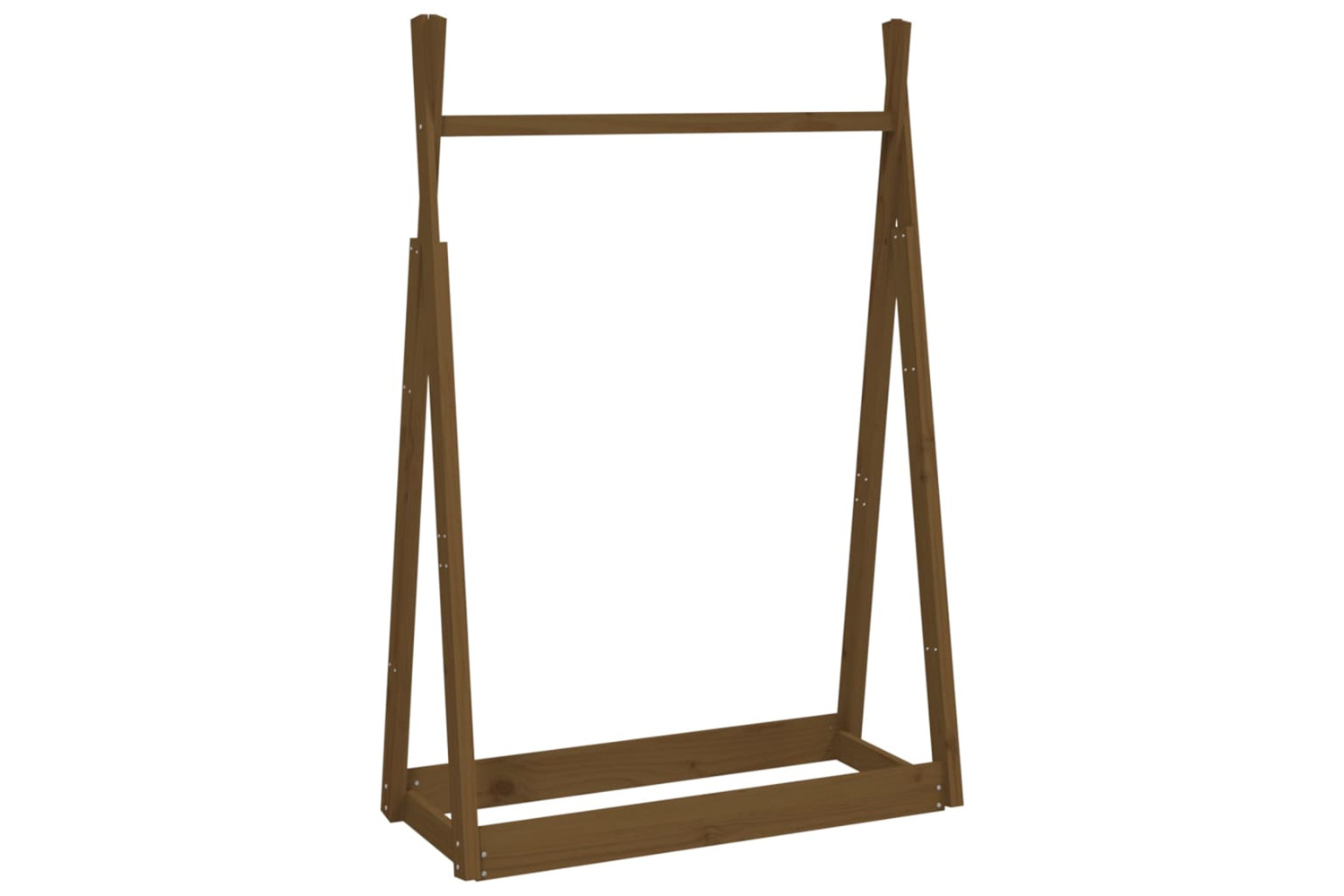 vidaXL 824986 Clothes Rack Honey Brown 100x45x150cm Solid Wood Pine