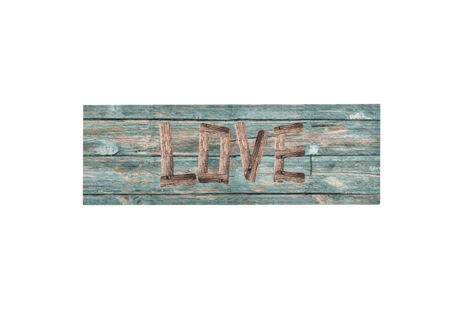 vidaXL 315959 Kitchen Carpet Washable Love 60x300cm