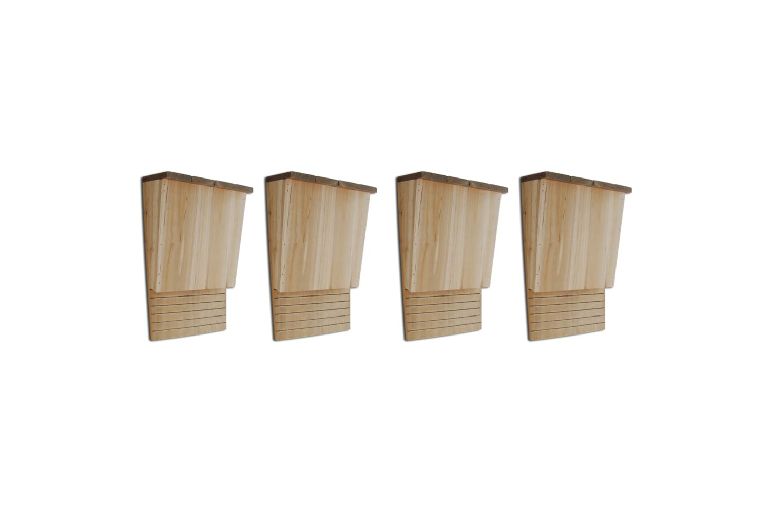 vidaXL 276009 Bat Houses 4 Pcs 22x12x34cm Wood