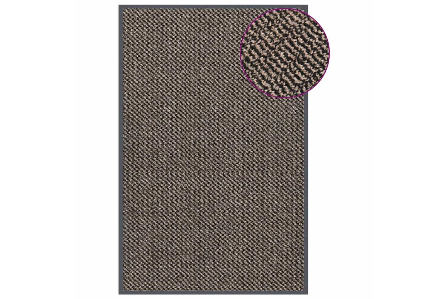 vidaXL 326942 Doormat Tufted 120x180cm Dark Brown