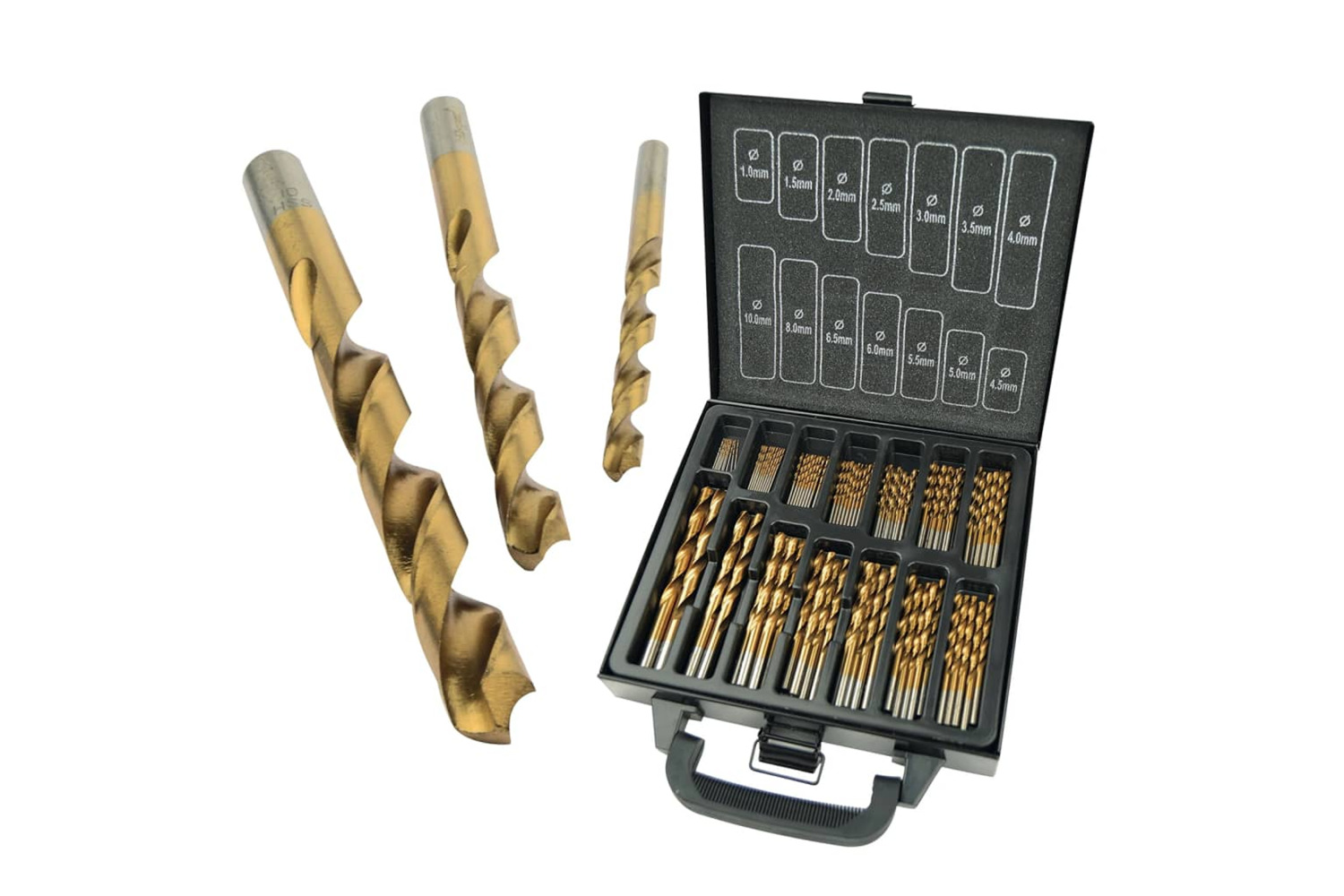 Bruder Mannesmann 443691 99 Piece Hss Drill Set Titanium
