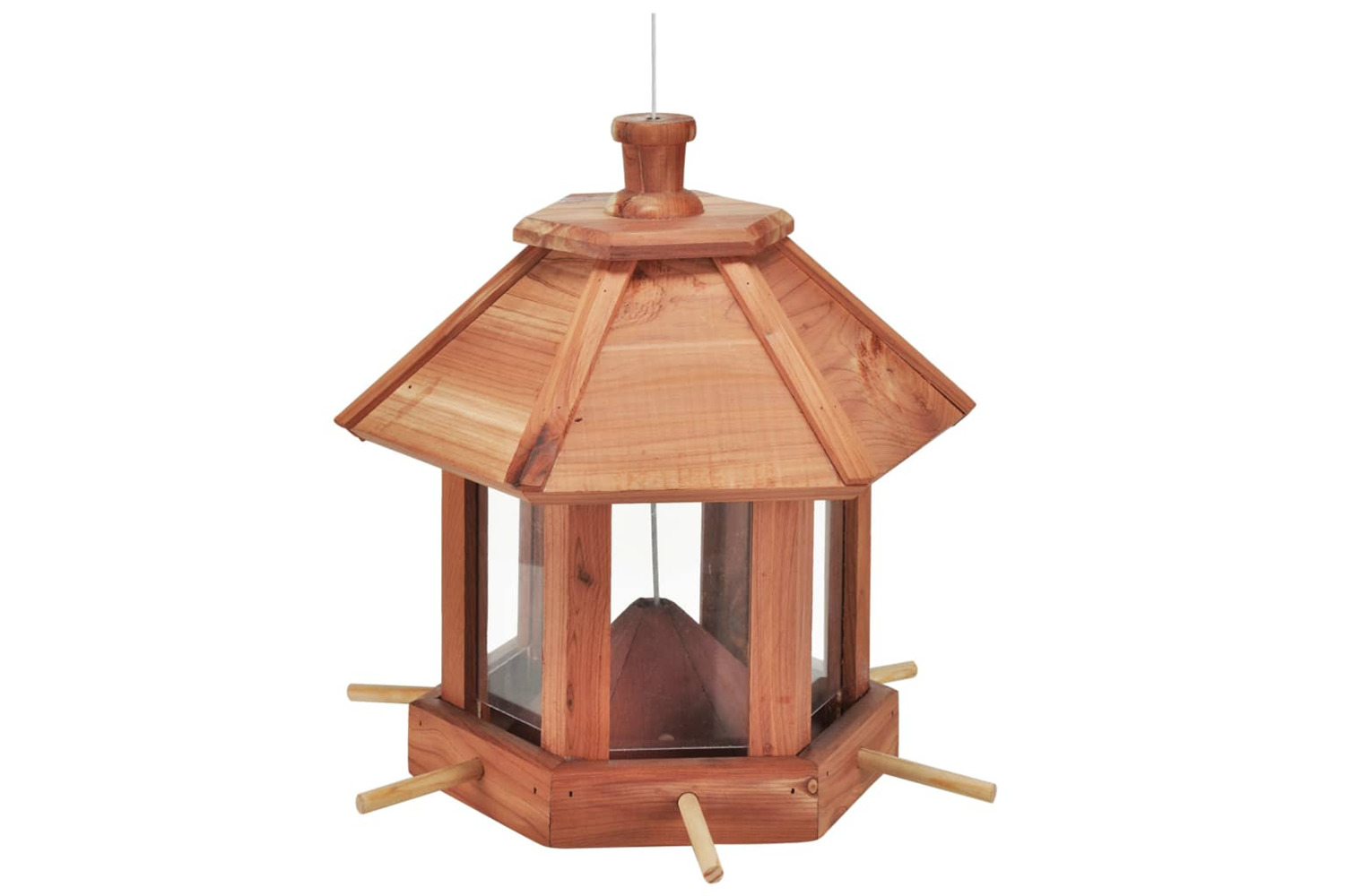 Hi Hanging Bird Feeder Station Brown