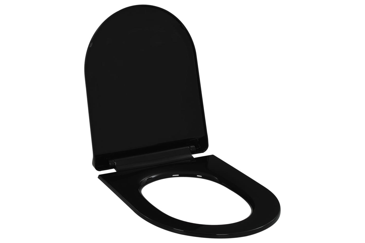vidaXL 145018 Soft-close Toilet Seat With Quick-release Design Black