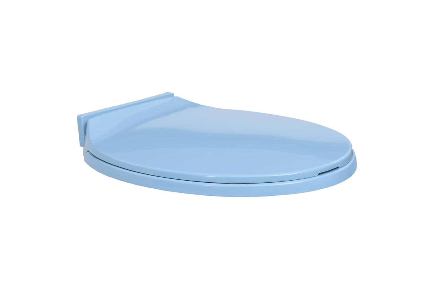 vidaXL 145822 Soft-close Toilet Seat Blue Oval