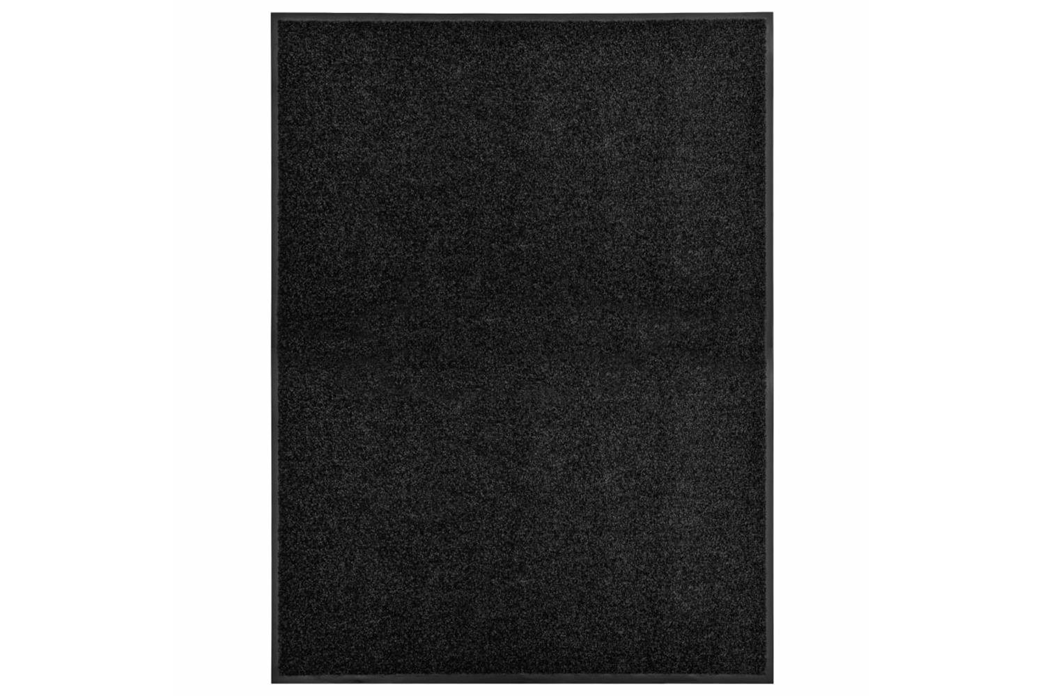 Vidaxl 323412 Doormat Washable Black 90x120 Cm