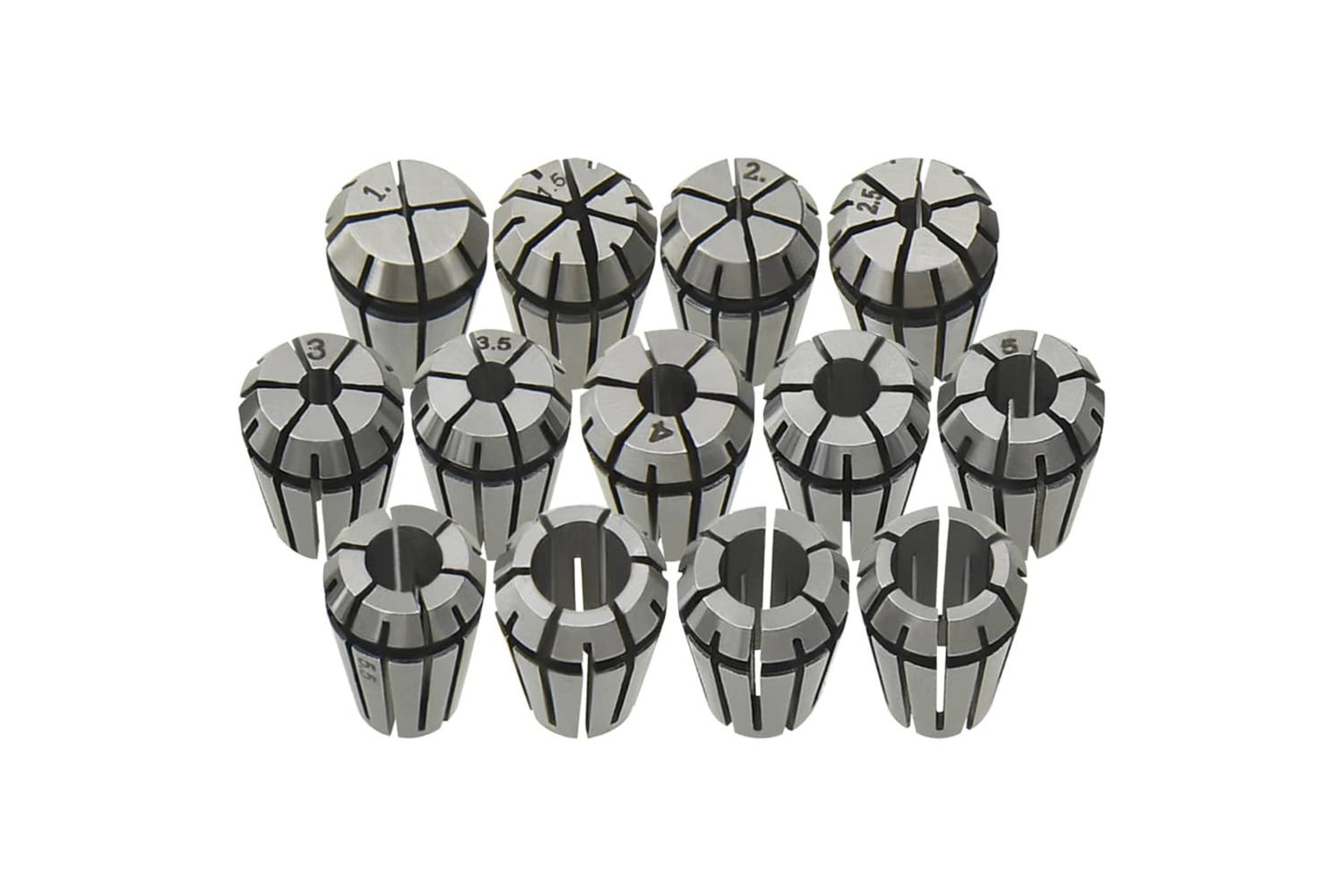 vidaXL 146720 Er11 Collets 13 Pcs Turning Tool Set