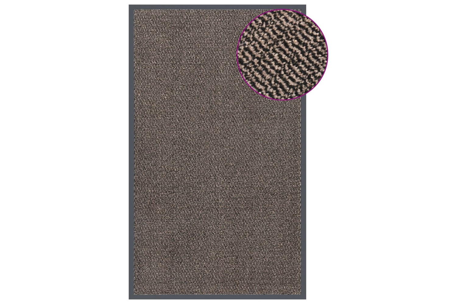 vidaXL 326941 Doormat Tufted 90x150cm Dark Brown