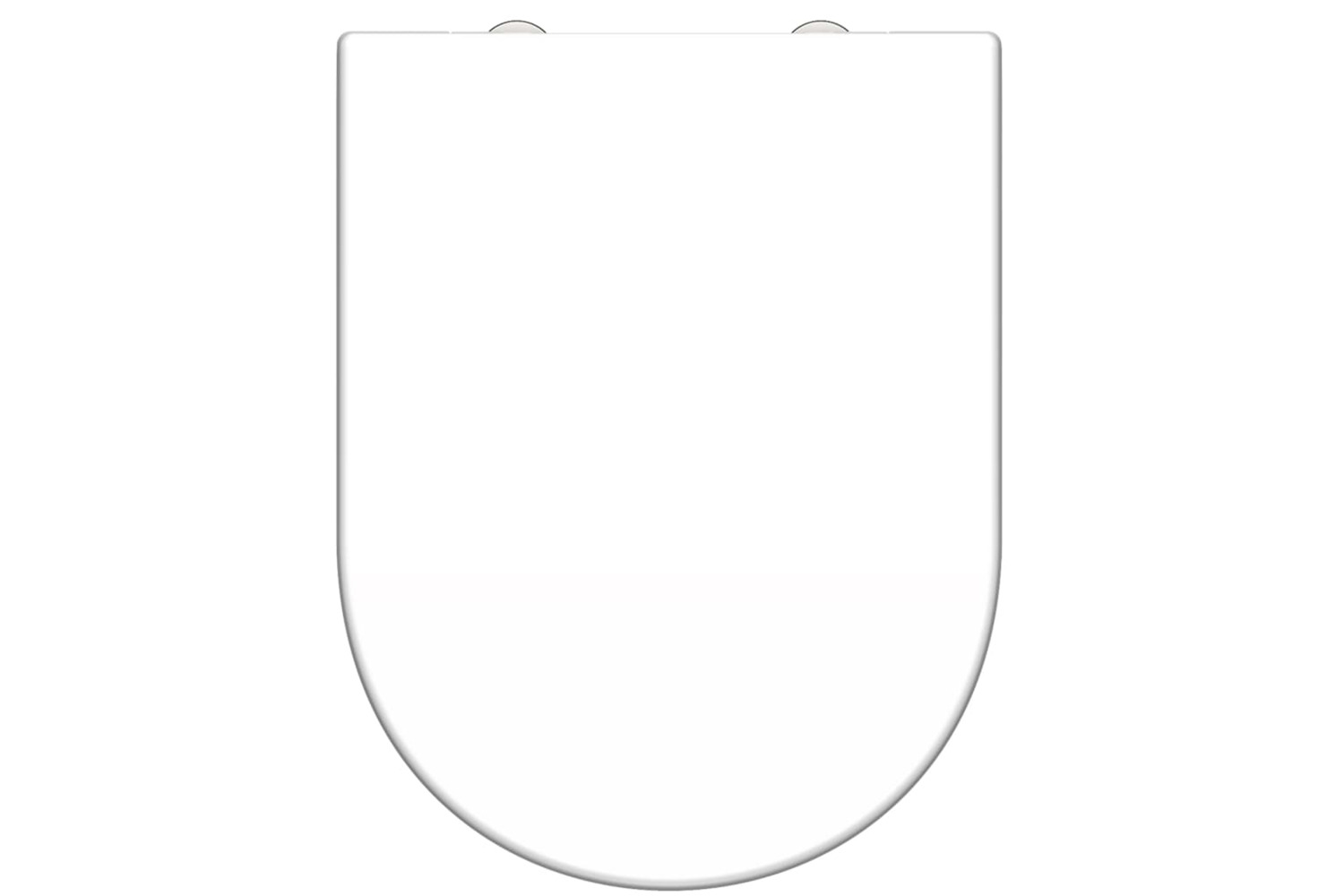 Schutte 435098 Duroplast Toilet Seat White D-shape