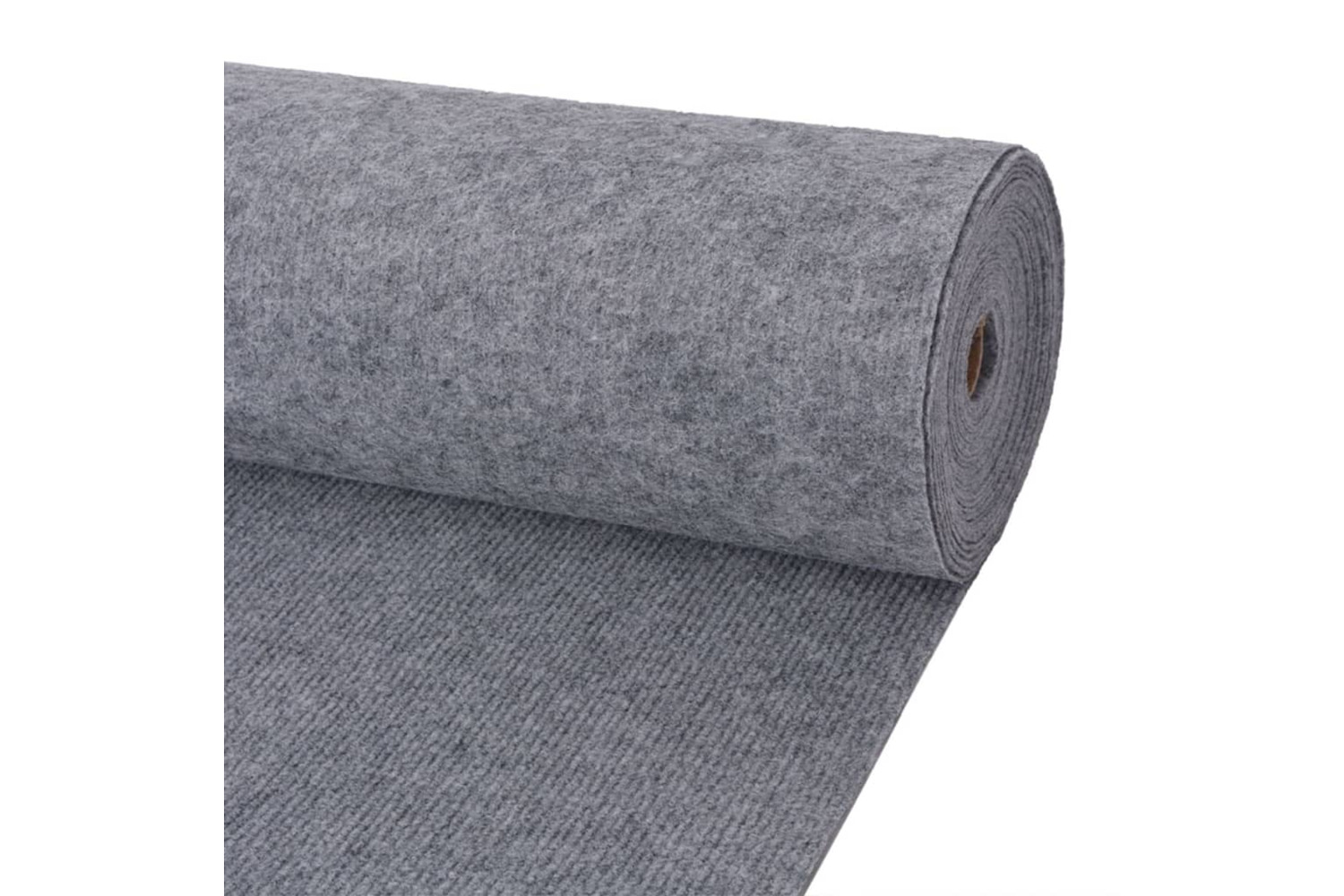 vidaXL 287671 Exhibition Carpet Rib 1.2x10 M Grey