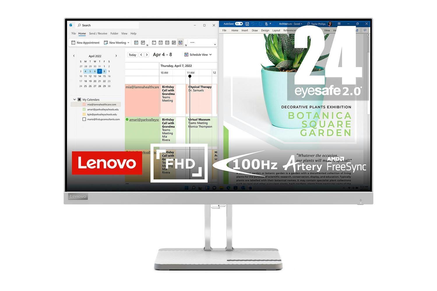 Lenovo L24e-40 23.8" FHD Monitor | 67AAKAC3UK