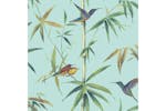 Noordwand 431355 Wallpaper Kolibri And Bamboo Turquoise