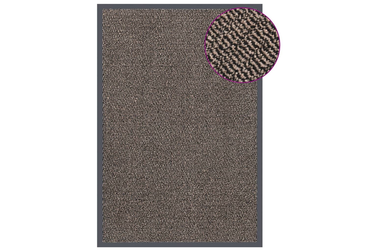 vidaXL 326940 Doormat Tufted 80x120cm Dark Brown