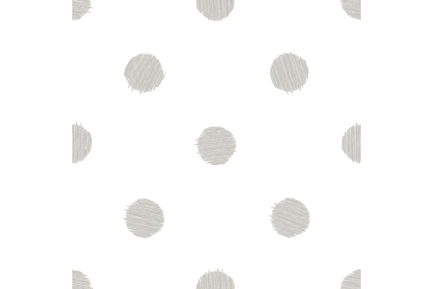Noordwand 425315 Urban Friends & Coffee Wallpaper Dots White And Grey