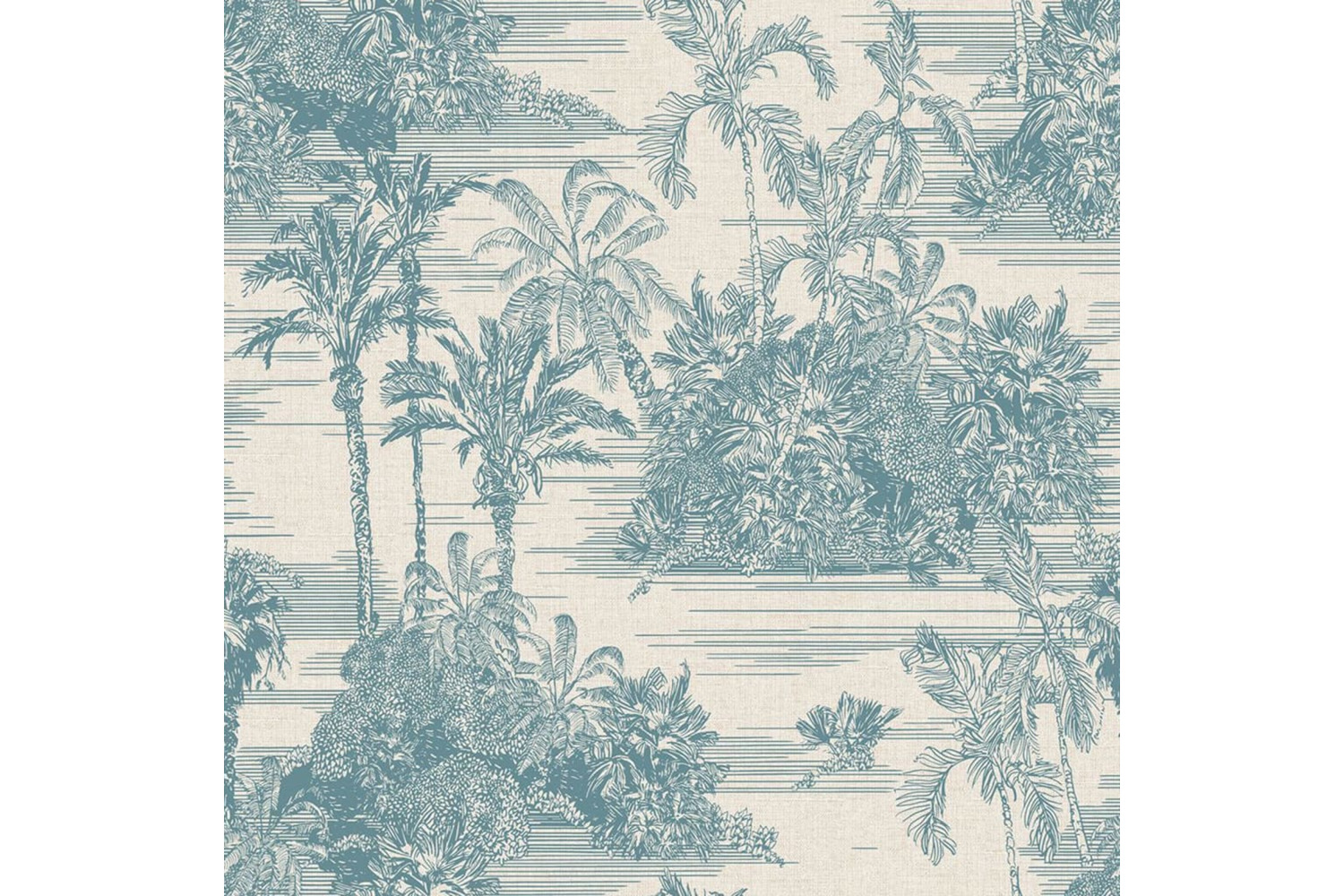 Dutch Wallcoverings 442566 Wallpaper Tropical Beige And Light Blue