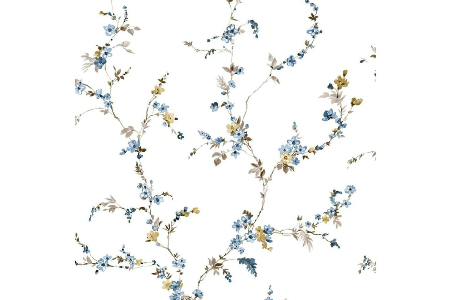 Noordwand 444815 Wallpaper Blooming Garden 6 Floral Strands White And Blue