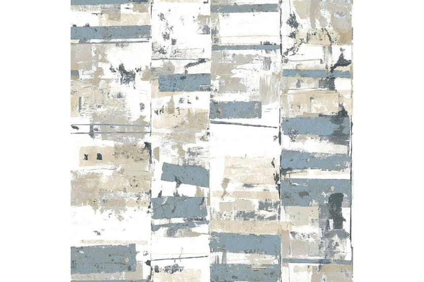 Noordwand 444852 Wallpaper Friends & Coffee Industrial Weathered Blue And Metallic