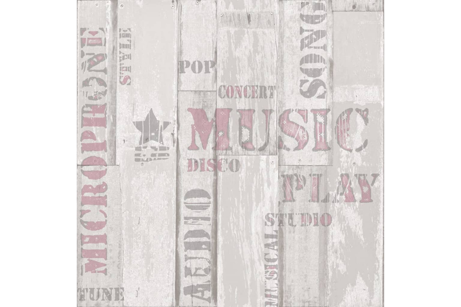 Noordwand 425303 Urban Friends & Coffee Wallpaper Wooden Planks Words Beige And Pink