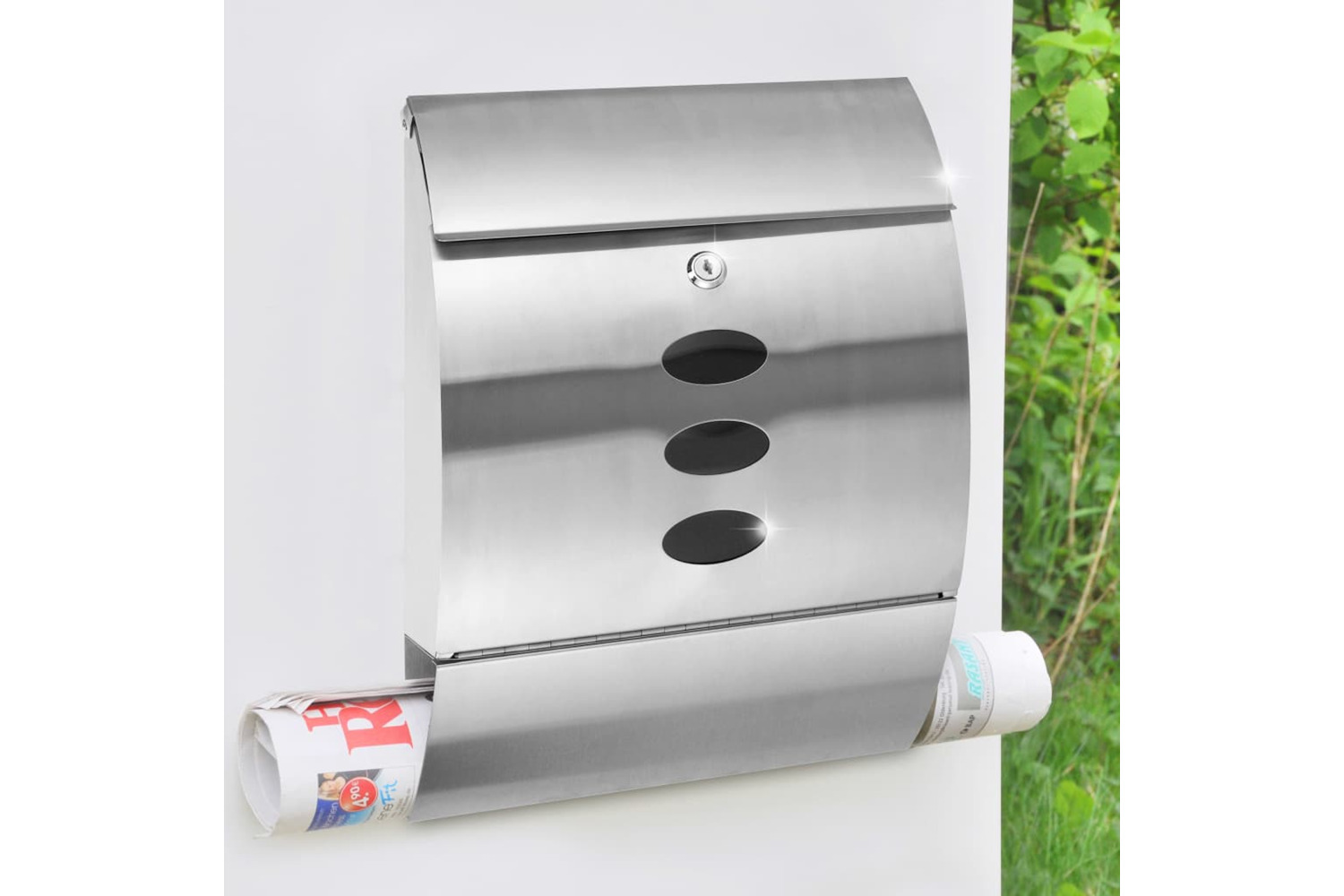 Hi Letter Box Stainless Steel 30x12x40 Cm