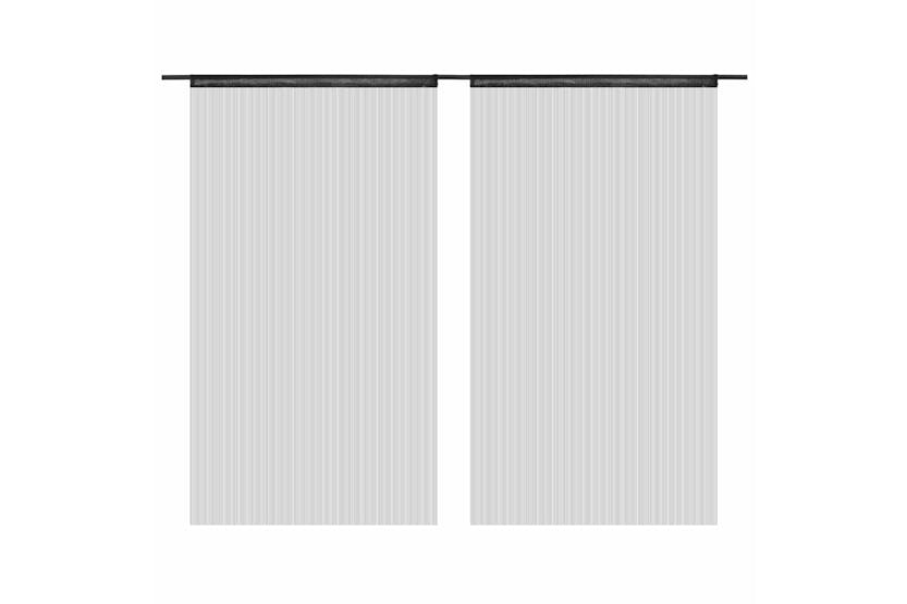 Vidaxl 132400 String Curtains 2 Pcs 100x250 Cm Black