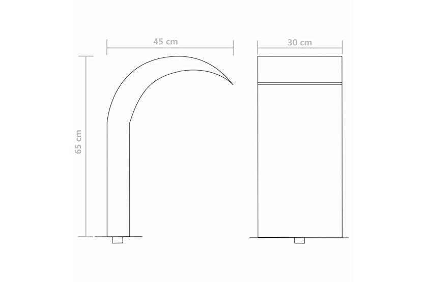 Vidaxl 43692 Pool Fountain Stainless Steel 45x30x65 Cm Silver
