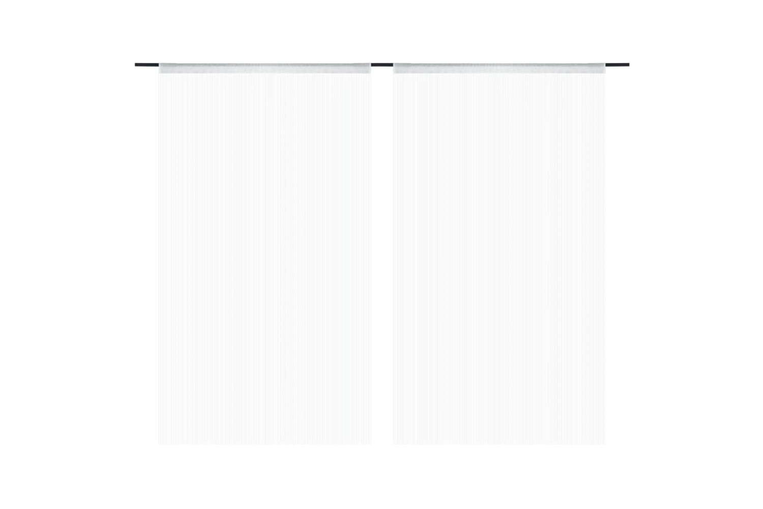 vidaXL 132398 String Curtains 2 Pcs 100x250cm White